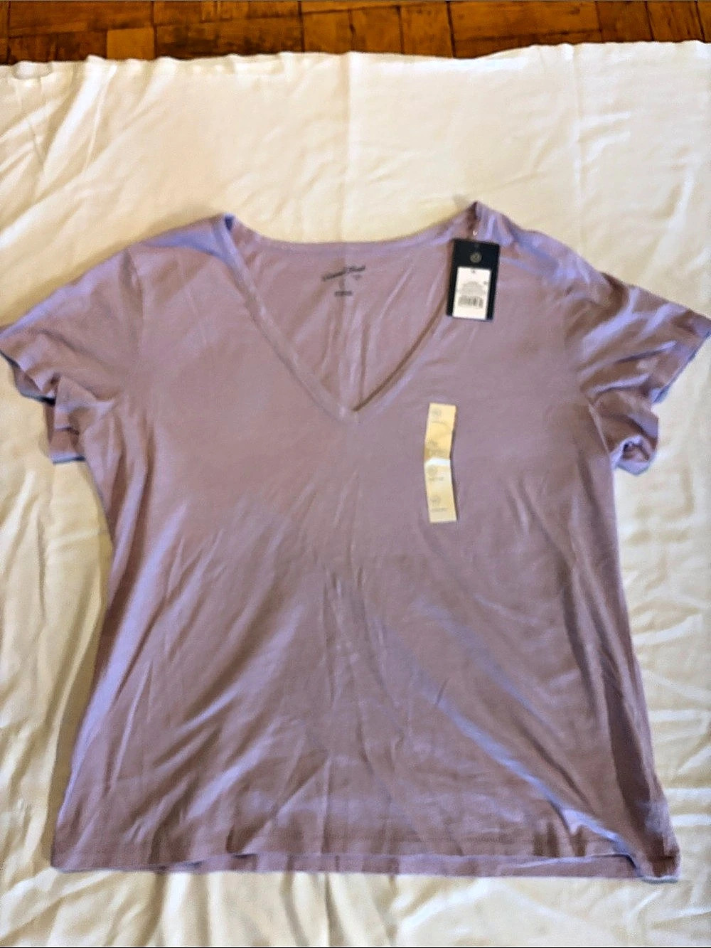 Universal Thread Short-Sleeve Iconic V-Neck T-Shirt Purple XL